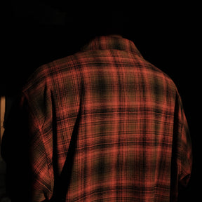<span style="color: #f50b0b;">Last One</span> INTODUSK / DISCIPLE PLAID SHIRT ORANGE PLAID