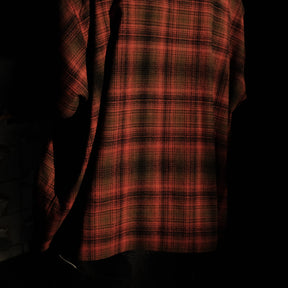 <span style="color: #f50b0b;">Last One</span> INTODUSK / DISCIPLE PLAID SHIRT ORANGE PLAID