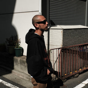 LUXENBURG / FRIAR HOODIE ZIP - TEMPLAR COAL WINE