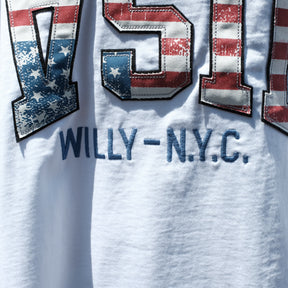 WILLY CHAVARRIA / SS BUFFALO WILLY USA APPLIQUE WILLY WHITE