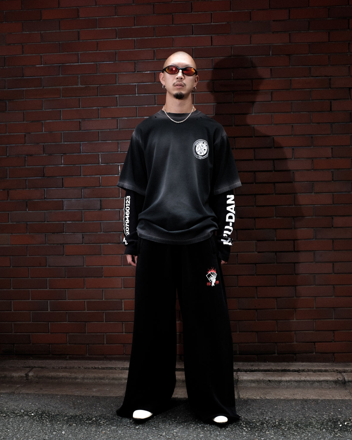LU'U DAN / DOUBLE DECK TEE CORRODED BLACK