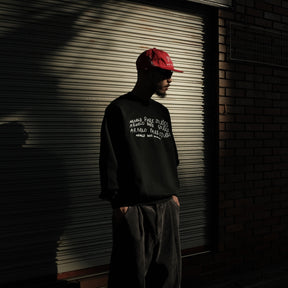 ARNOLD PARK STUDIOS / IMAGINARY FRIENDS CREW NECK FADED BLACK