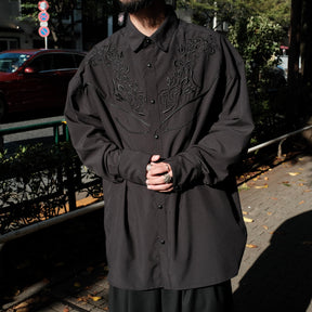 <span style="color: #f50b0b;">Last One</span> INTODUSK / WESTERN SHIRT BLACK