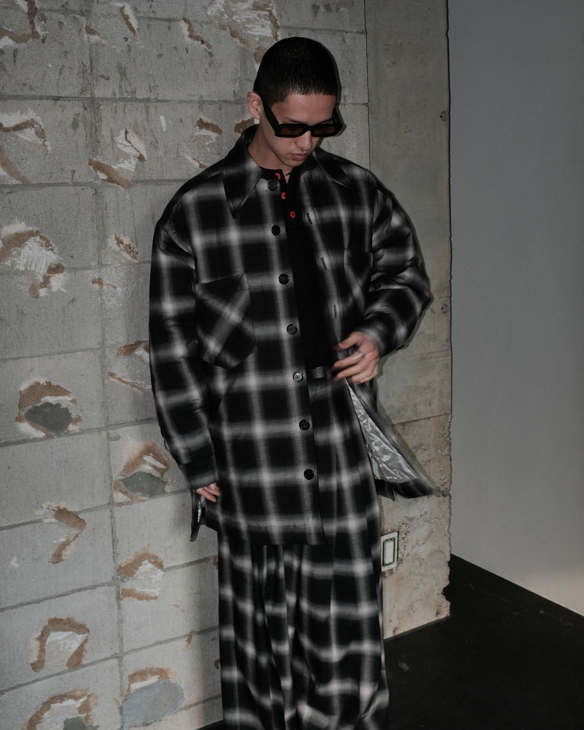 LU'U DAN / FAT BOY FLANNEL OMBRE CHECK