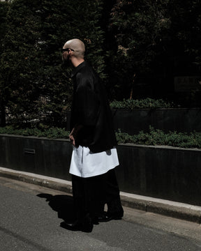 1313 SELAH / WENA SHORTS BLACK “TONAL PINSTRIPE”