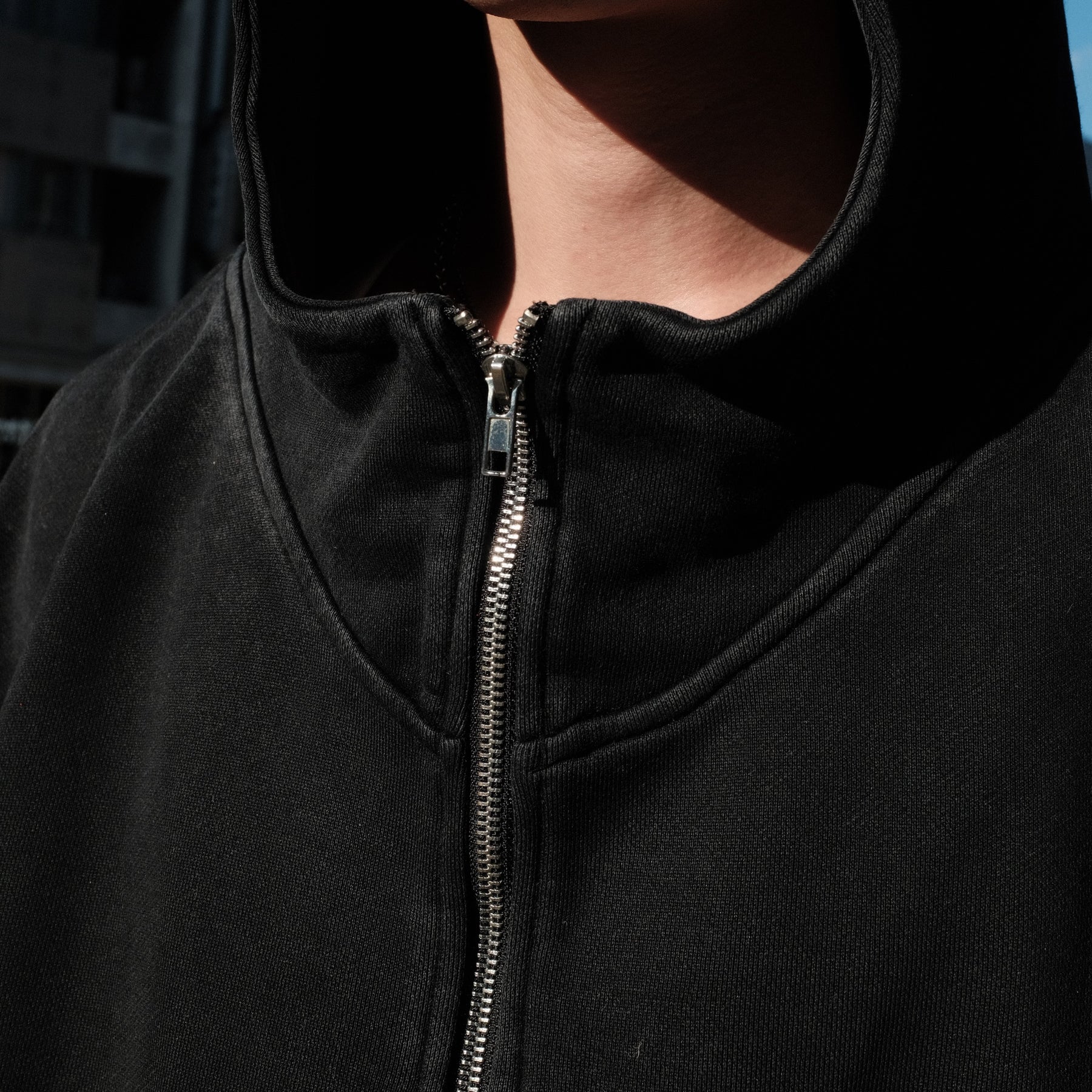 LUXENBURG / FRIAR HOODIE ZIP - GOOBAB COAL