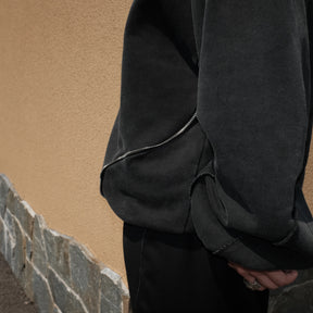 LUXENBURG / FRIAR HOODIE AGED BLACK