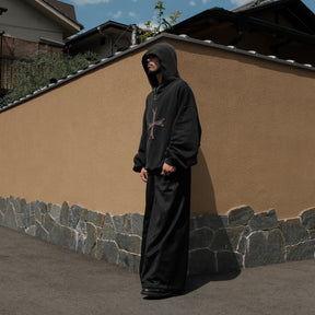 LUXENBURG / FRIAR HOODIE AGED BLACK