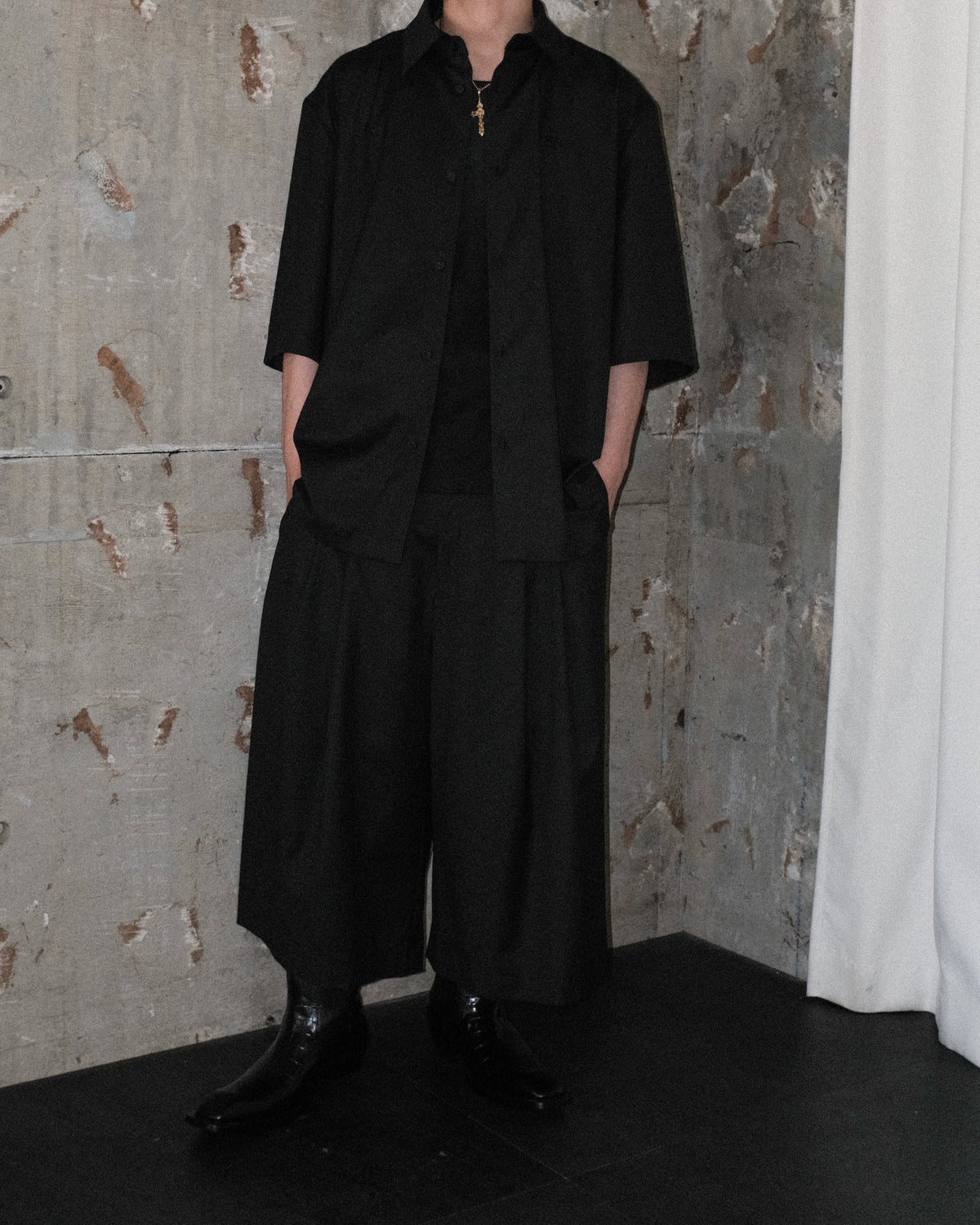 <span style="color: #f50b0b;">Last One</span> 1313 SELAH / ALBA SUIT SHIRT BLACK