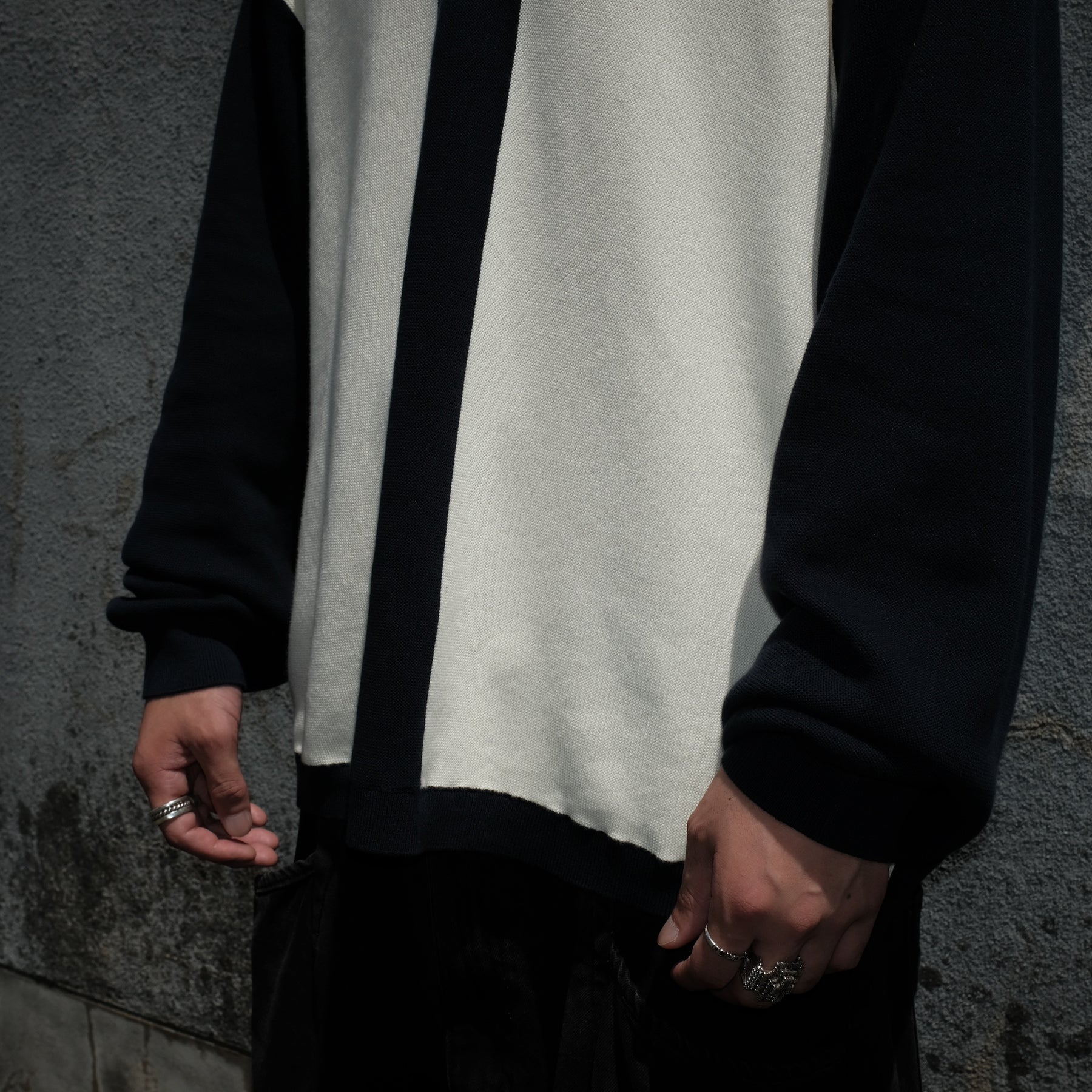 Grand Collection / KNIT QUARTER ZIP SWEATER