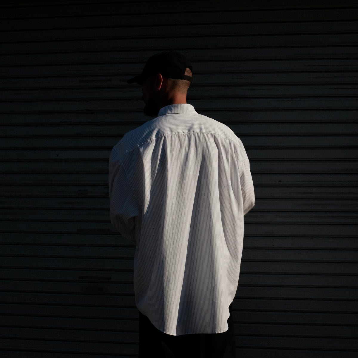 TENDER PERSON / STRIPE SUPIMA SHIRT WHITE