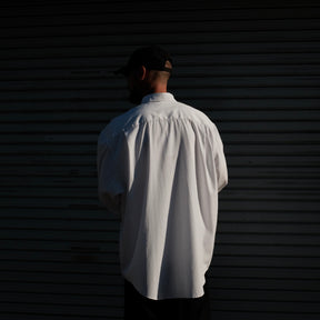 TENDER PERSON / STRIPE SUPIMA SHIRT WHITE