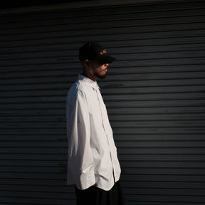 TENDER PERSON / STRIPE SUPIMA SHIRT WHITE