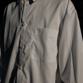 TENDER PERSON / STRIPE SUPIMA SHIRT WHITE