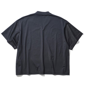 INTODUSK / SS V NECK MESH T BLACK