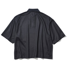 INTODUSK / MESH POLO BLACK