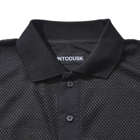 INTODUSK / MESH POLO BLACK