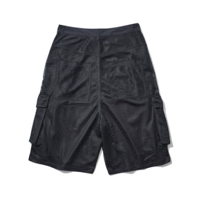 INTODUSK / MESH CARGO SHORTS BLACK