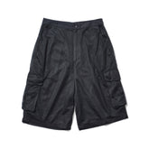 INTODUSK / MESH CARGO SHORTS BLACK
