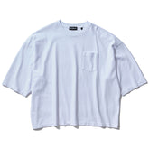 INTODUSK / OVERSIZED SS POCKET T WHITE