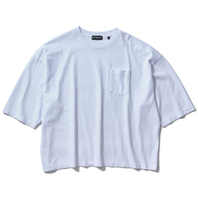 INTODUSK / OVERSIZED SS POCKET T WHITE
