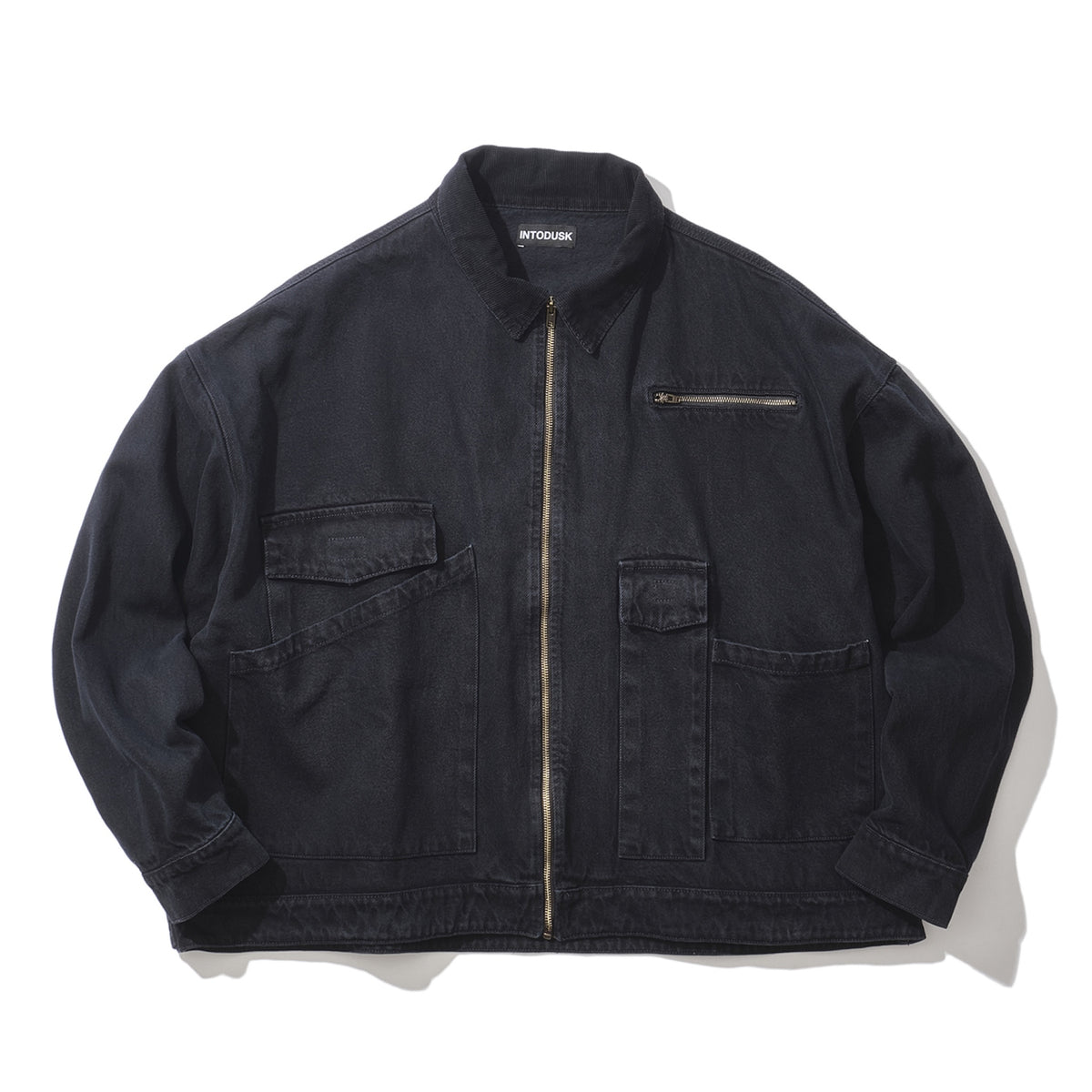INTODUSK / VARIETY SUNSET JACKET WASHED MIDNIGHT NAVY ORGANIC