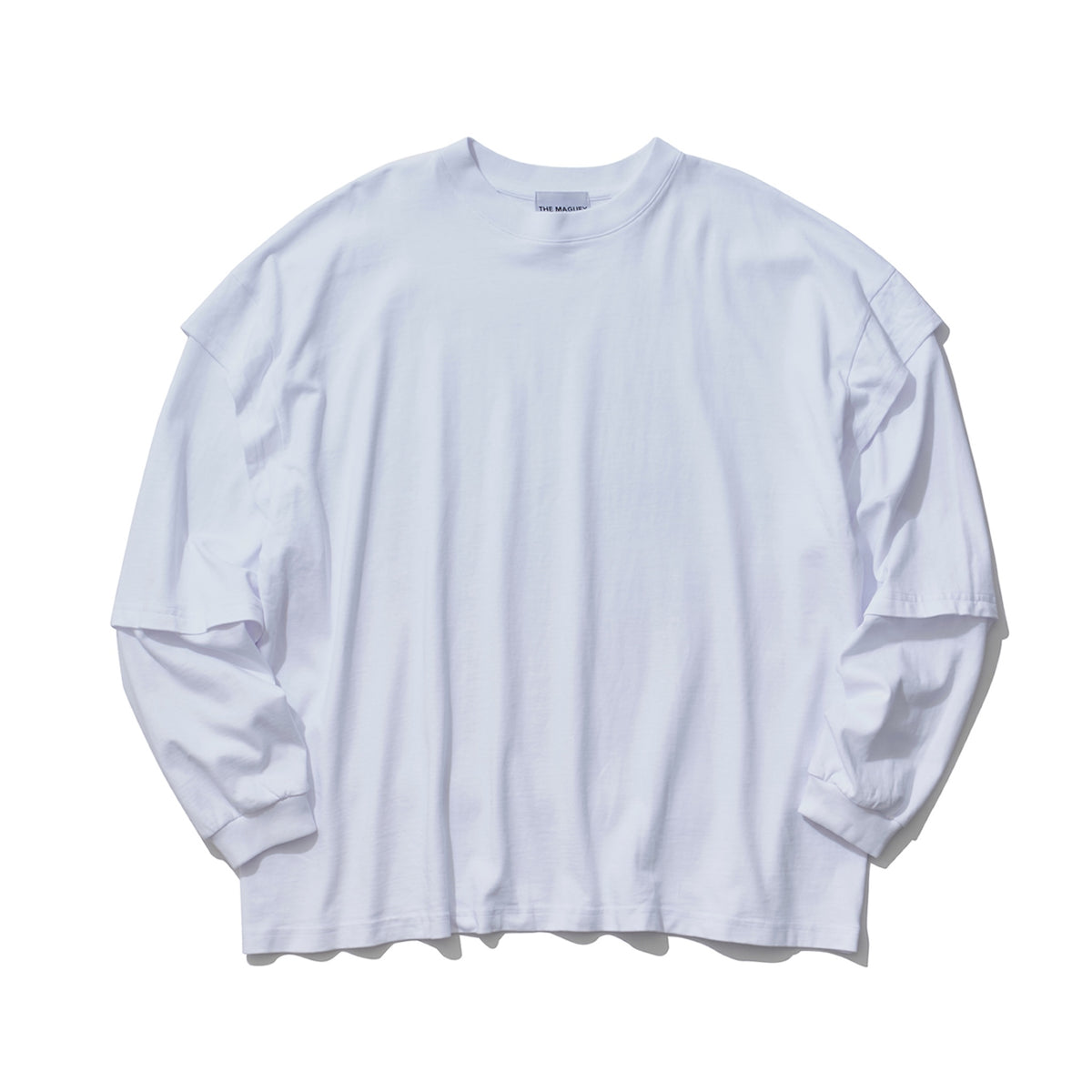THE MAGUEY / LAYERD SLEEVE T WHITE
