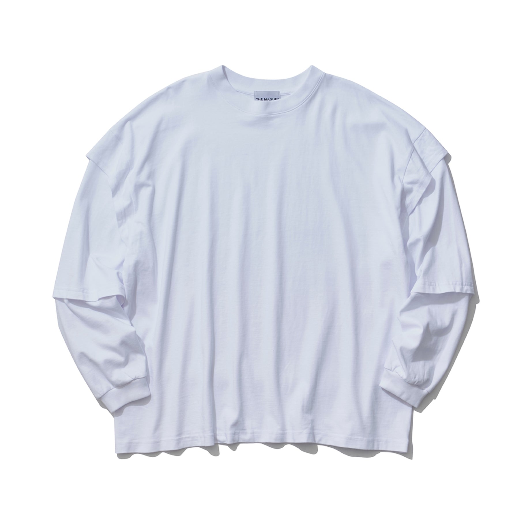 THE MAGUEY / LAYERD SLEEVE T WHITE