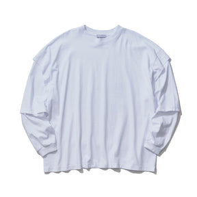 THE MAGUEY / LAYERD SLEEVE T WHITE