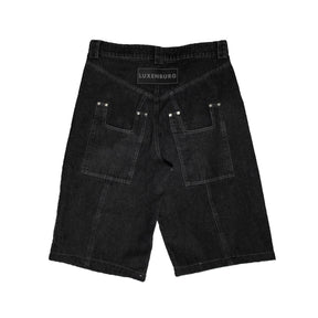 LUXENBURG / CASTLE JEAN SHORT WASHED BLACK