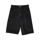 LUXENBURG / CASTLE JEAN SHORT WASHED BLACK