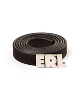 ERL / UNISEX ERL SUEDE SKINNY BELT LEATHER PEPE