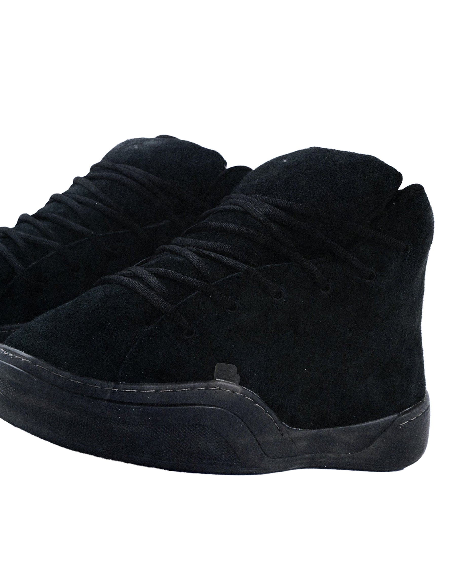 ERL / UNISEX SUEDE MID VAMP SNEAKERS BLACK
