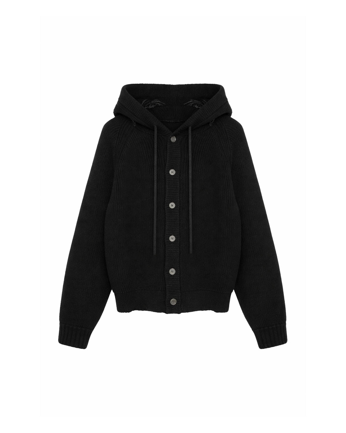 【Pre-Order】1313 SELAH / RAGLAN HOOD CARDIGAN BLACK