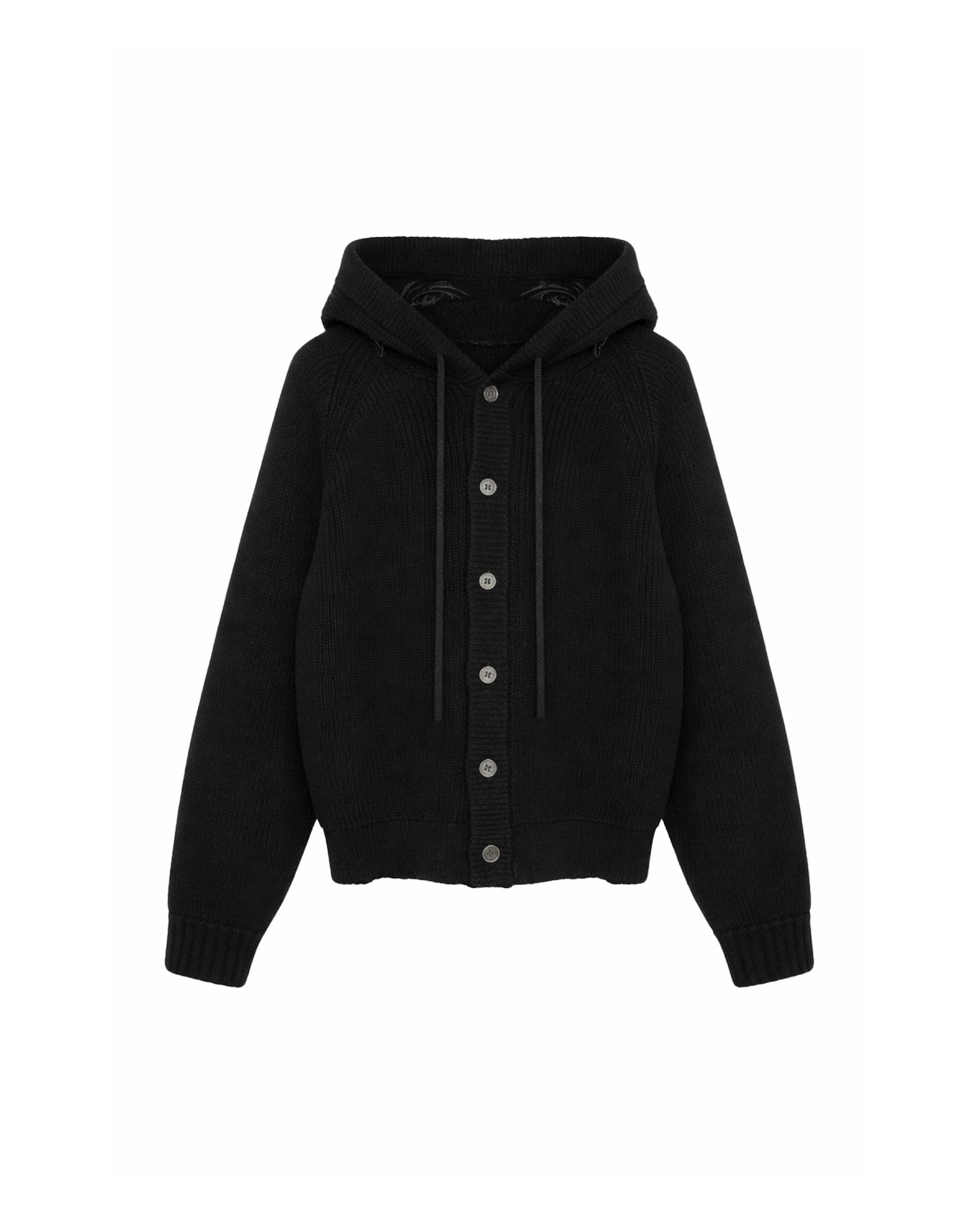 【Pre-Order】1313 SELAH / RAGLAN HOOD CARDIGAN BLACK