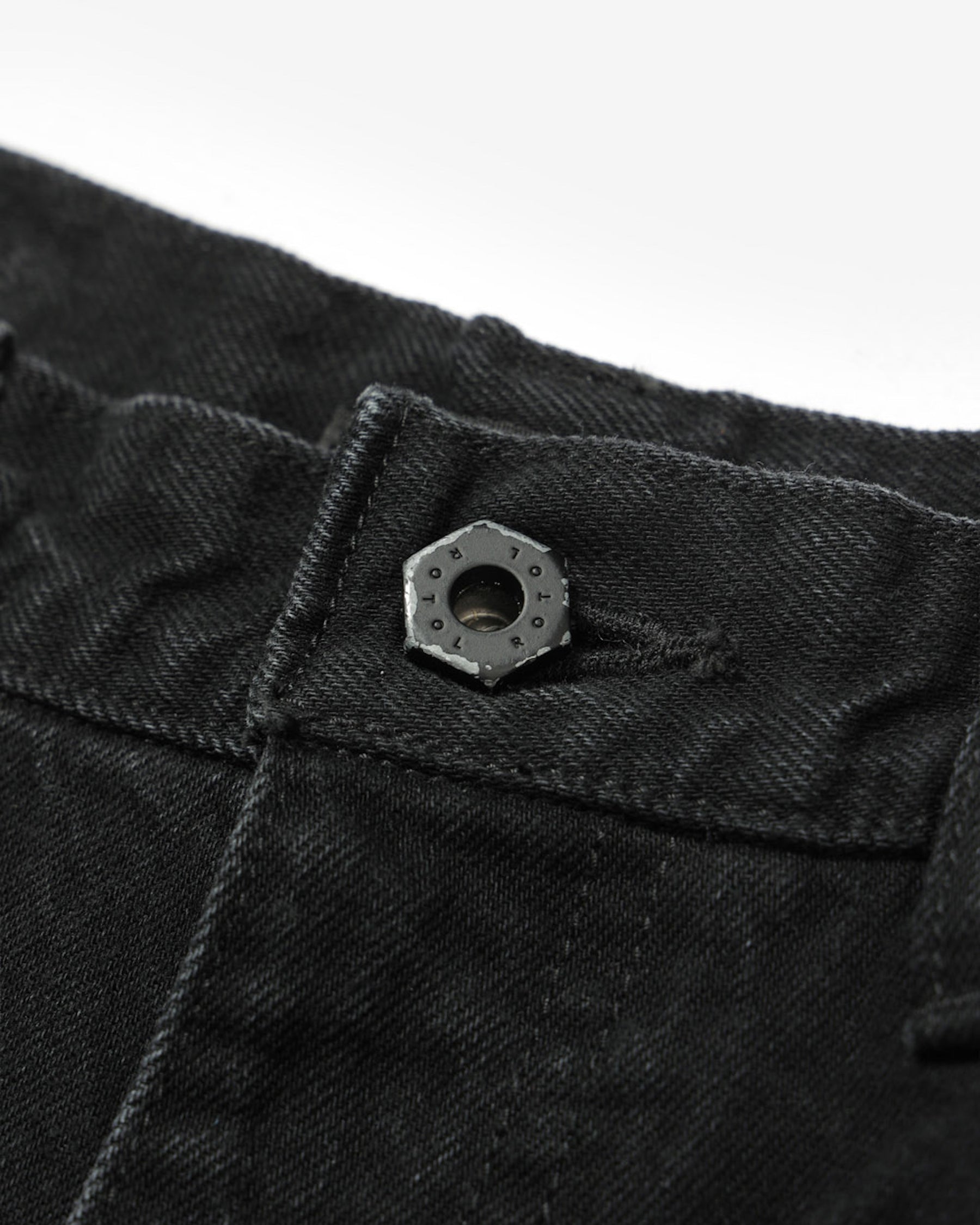 ROTOL / Triple Seams 6P Denim Shorts Damage BLACK