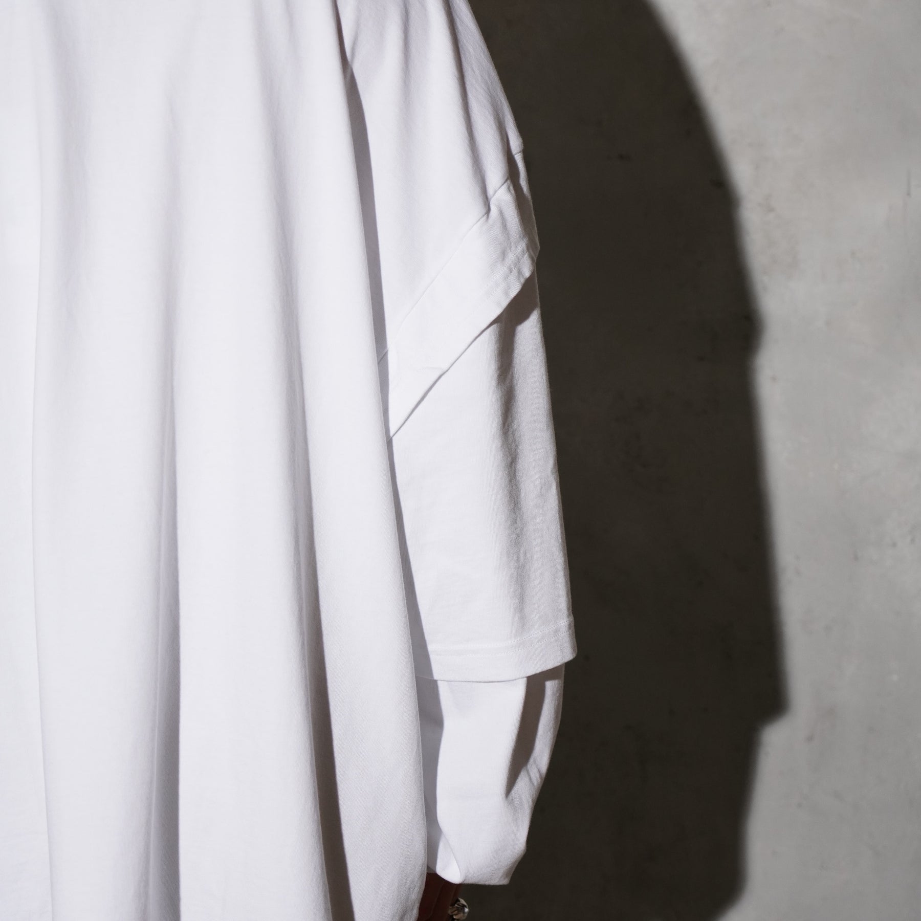 THE MAGUEY / LAYERD SLEEVE T WHITE