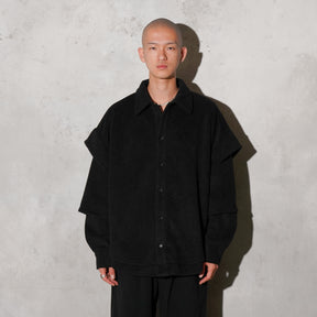THE MAGUEY / LAYERD SLEEVES SHIRT BLACK