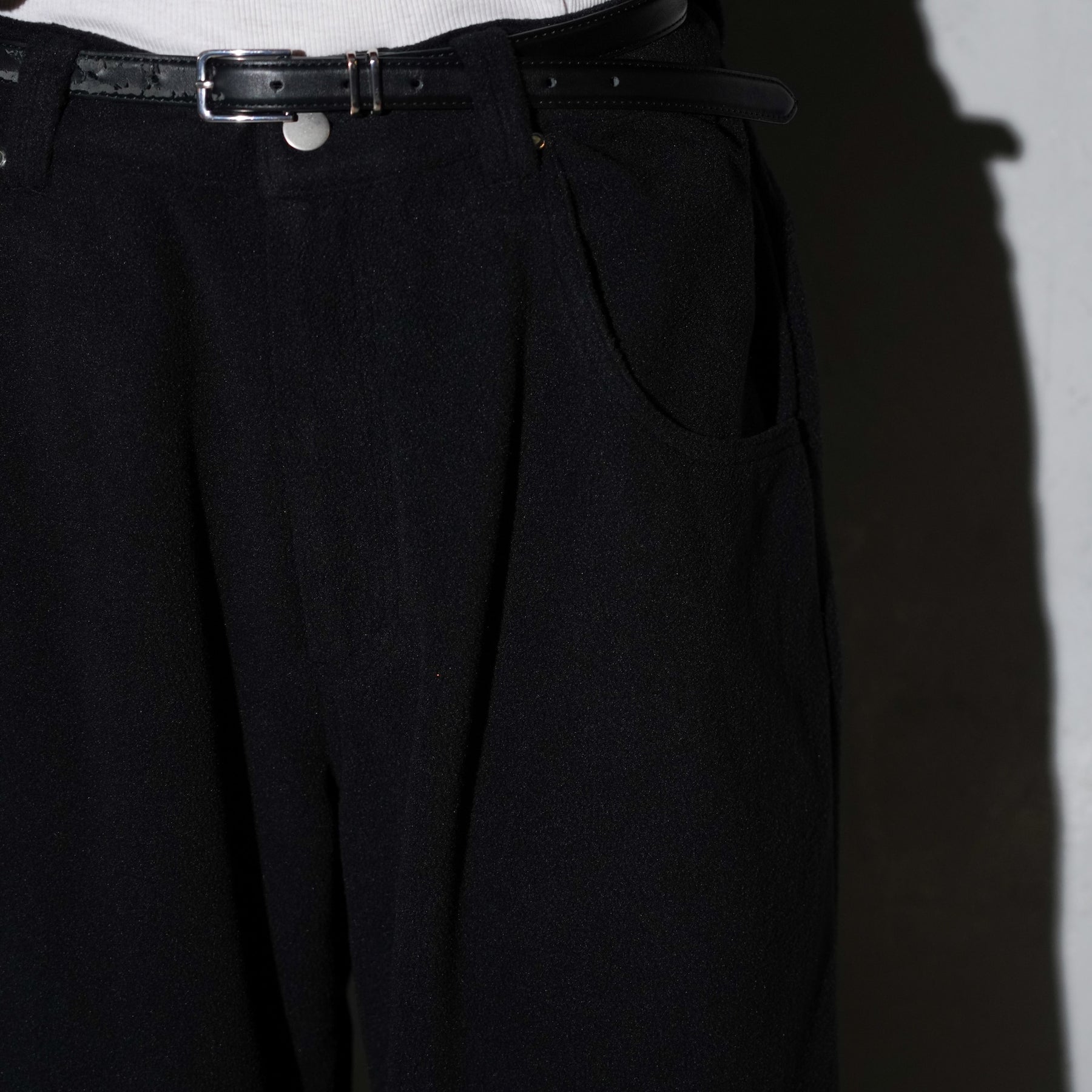 THE MAGUEY / 5POCKET FLEECE PANTS BLACK