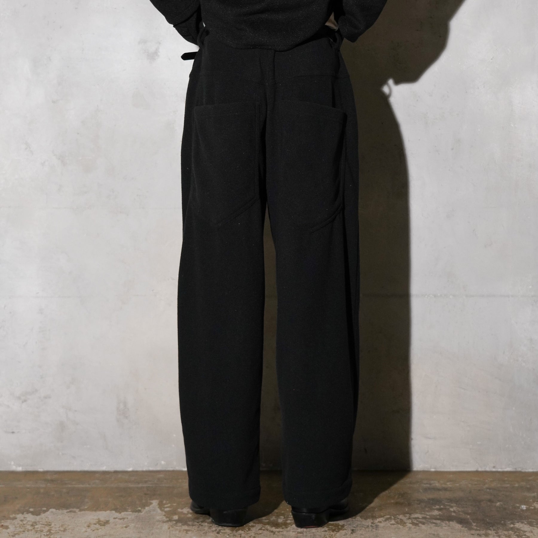 THE MAGUEY / 5POCKET FLEECE PANTS BLACK