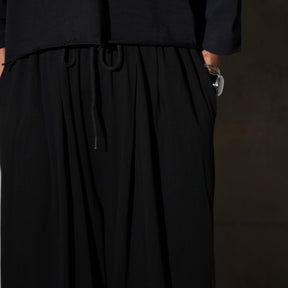 THE MAGUEY / PLEATED PANTS WASHED BLACK