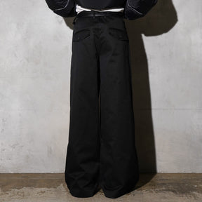 THE MAGUEY / FLARE SLACKS BLACK