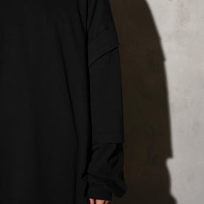 THE MAGUEY / LAYERD SLEEVE T WASHED BLACK