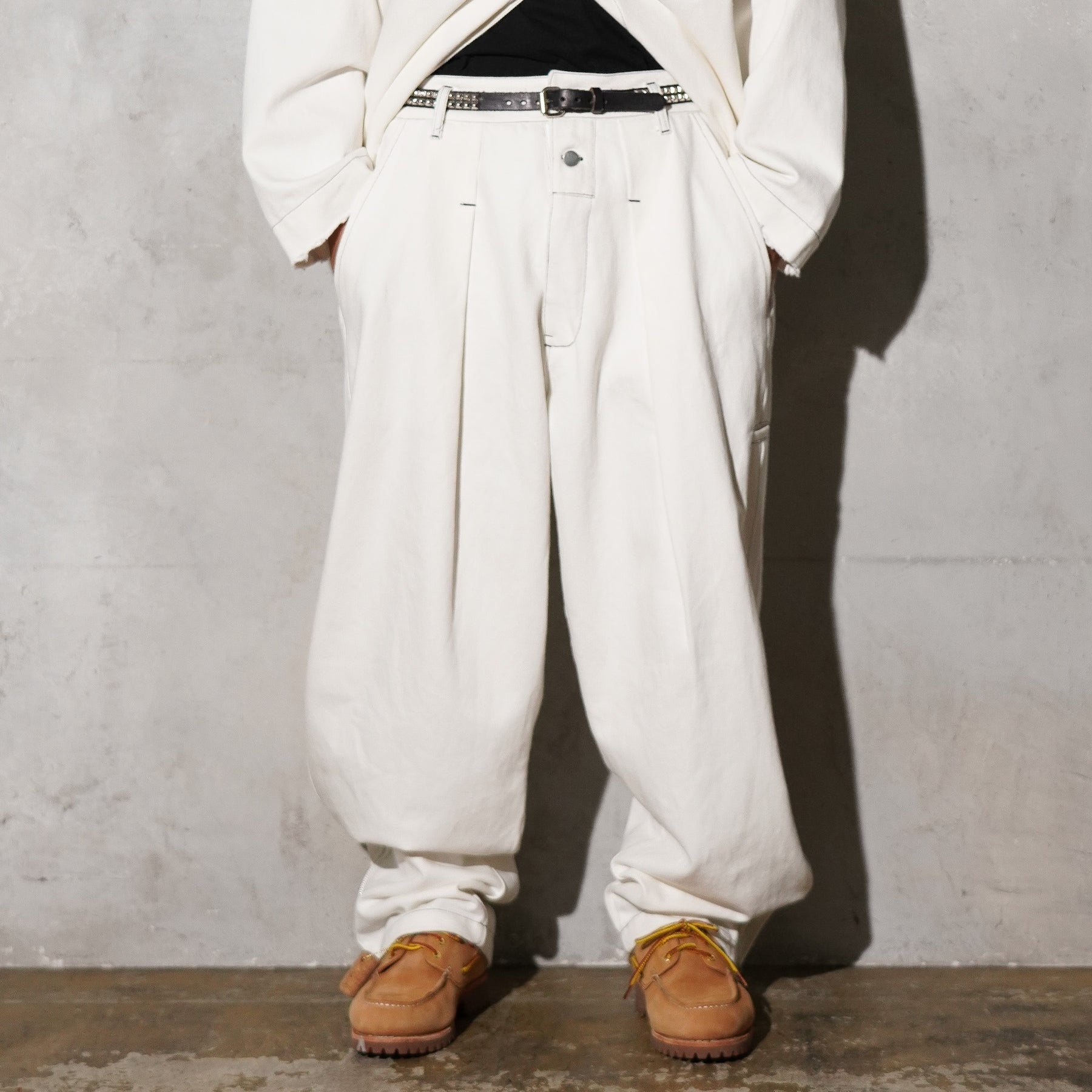 THE MAGUEY / DRILL CHANGE PANTS OFF WHITE