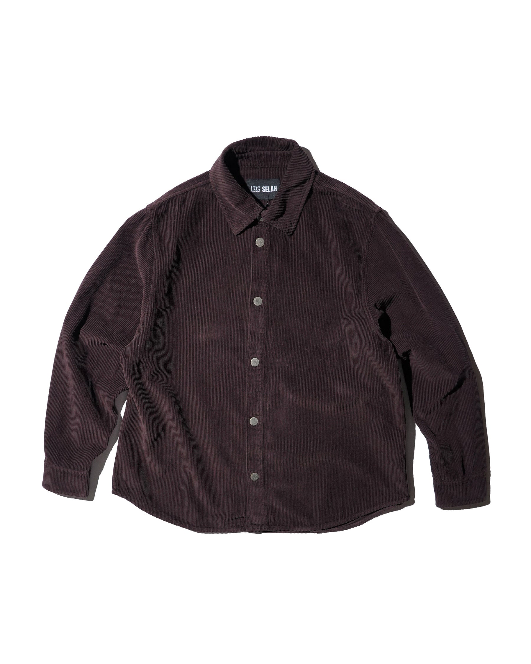 1313 SELAH / DANI CORDUROY SHIRT BURGUNDY