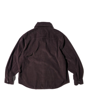 1313 SELAH / DANI CORDUROY SHIRT BURGUNDY