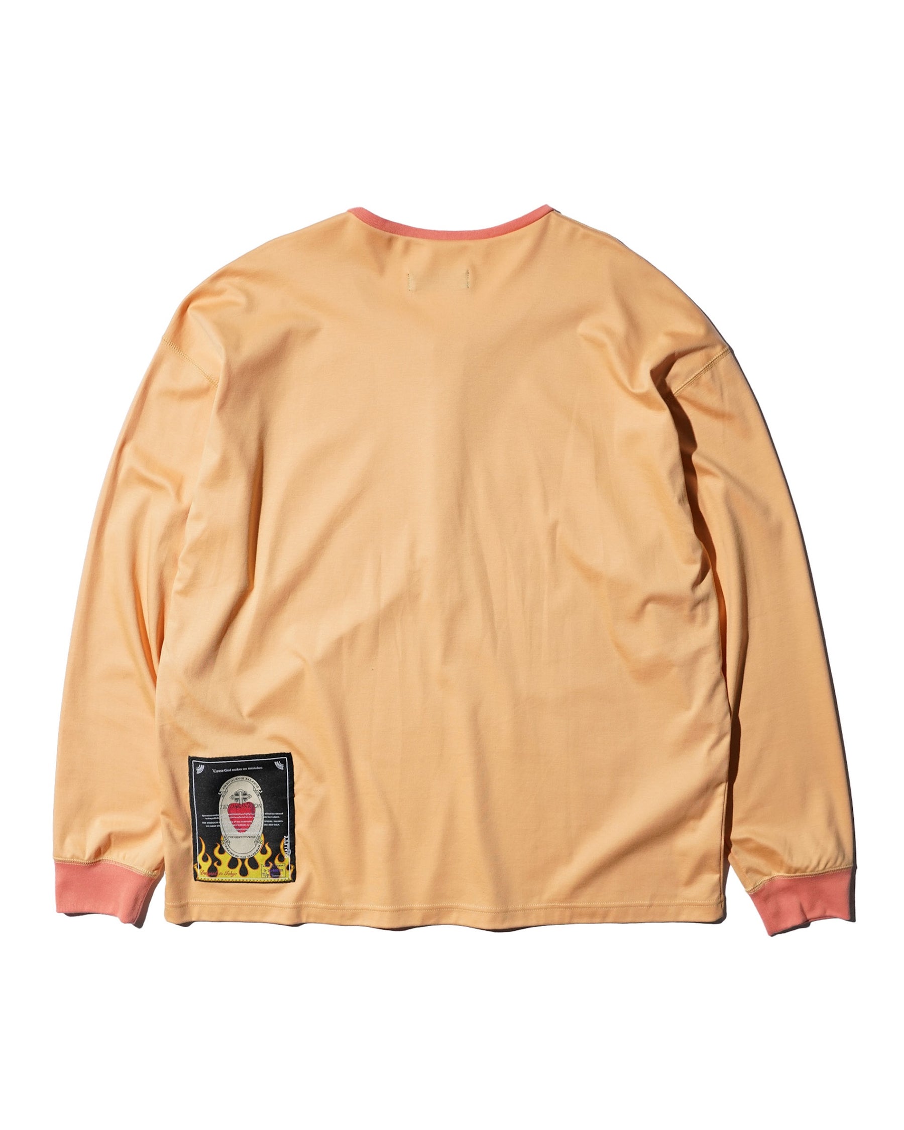 <span style="color: #f50b0b;">Last One</span> TENDER PERSON / HENRY NECK LONG TEE APRICOT