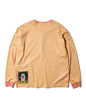 <span style="color: #f50b0b;">Last One</span> TENDER PERSON / HENRY NECK LONG TEE APRICOT