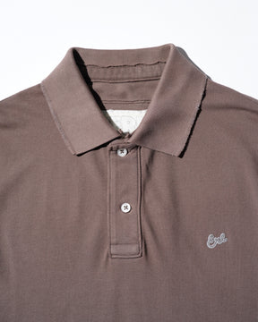 ERL / UNISEX POLO TEE KNIT BROWN 5