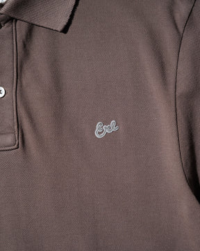 ERL / UNISEX POLO TEE KNIT BROWN 6
